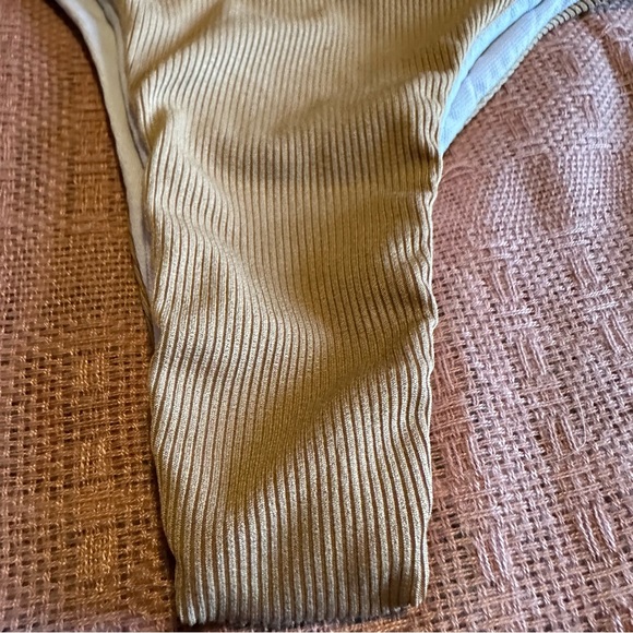Tan Ribbed Bikini Bottoms - Picture 3 of 4